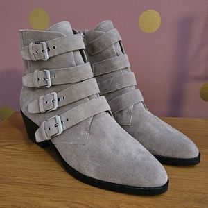NWOT - Dolce Vita Taryn Suede Buckle Ankle Boots